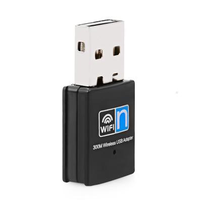 China 300Mbps Reatek 8192CU Mini Black USB 2.0 Wi-Fi Wireless Network Adapter 3.3*1.5*0.7cm for sale