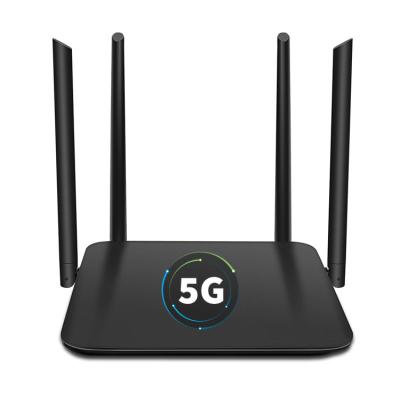 China 2.4G 5Ghz 1200M Antenna WiFi Repeater Openwrt Router Home Dual Band WiFi Router 4 Wireless Router for sale