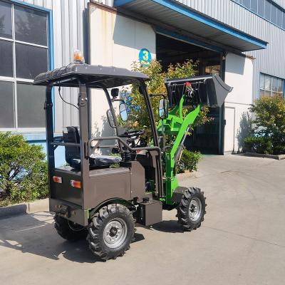 China Farms Cheap and High Quality 0.6 ton 0.8 ton 1 ton Multi Function Small Electric Mini Wheel Loader for sale