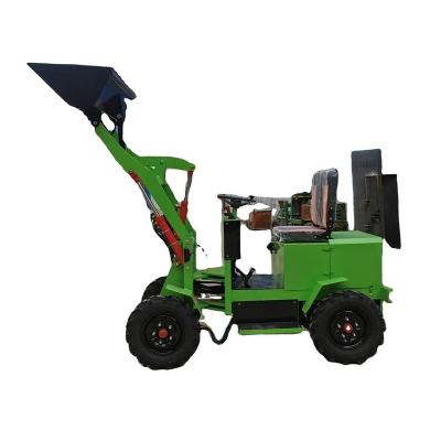 China Farms New battery mini loader 0.4 ton 0.6 ton 0.8 ton 1 ton small electric front end loader electric for sale