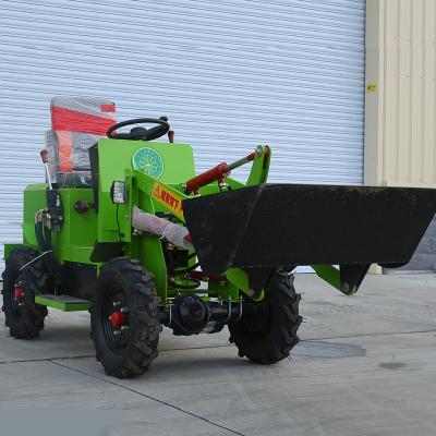 China Farms New Design electric front loader 0.4 ton 0.6 ton 1 ton cheapest articulated mini wheel loader for sale for sale