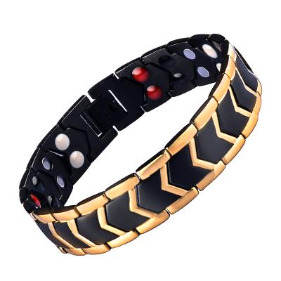 China Wholesale Hottime Promotion Stainless Steel Men Women Stainless Steel Health Energy Balance Bracelet Customize Logo for sale