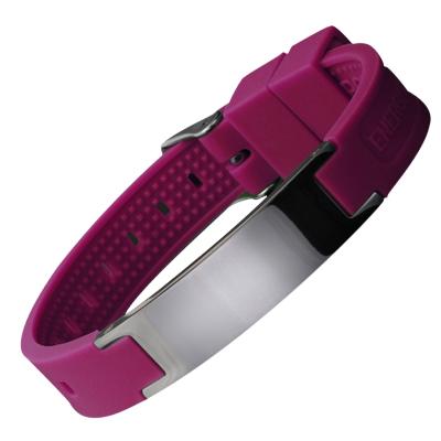 China Hottime TRENDY Silicone Magnetic 4 In 1 Bio Element Fitness Sport Wristband For Promotion Gift for sale