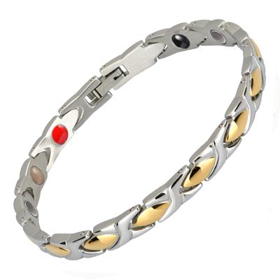 China FASHIONABLE Sports Health Energy Elements Bio Germanium Titanium Magnetic Bracelet for sale