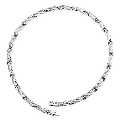 China FASHIONABLE Anniversary Occasion Jewelry Snake Stainless Steel Silver Necklace for Women and Girls for sale