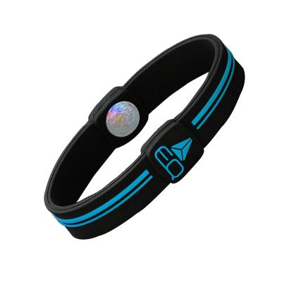 China Hottime Elements CLASSIC Bio Energy 1 Inch Colorful Silicone Wrist Adjustable Fashion Balance Band for sale