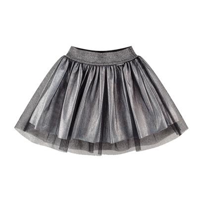 China Breathable Customized Fashion Style Design Girls' Silver Shorts Skirts for sale