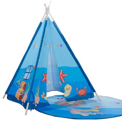 China Factory direct sale polyester fiber children anti-static mermaid tent for sale