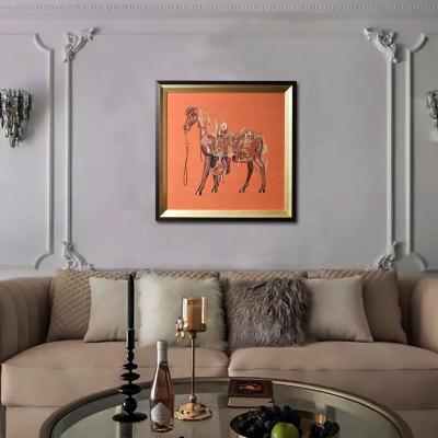 China Modern home decor wall art painting fabric art decor 3d pictures new of animals for sale