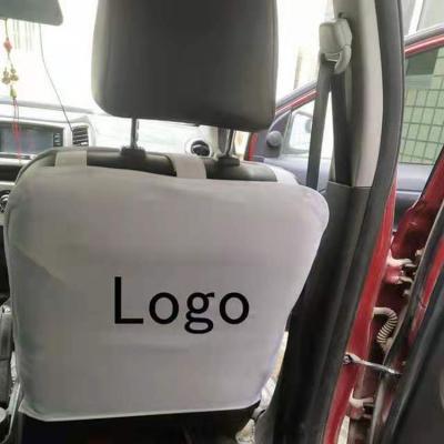 China Breathable High Quality Customized Printing LOGO Taxi Seat Advertising Cover for sale