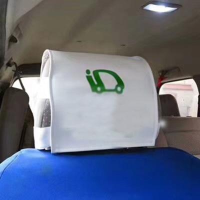 China Breathable High Quality Disposable Advertising Headrest Cover For Airline Taxi Train Car Bus Seat for sale