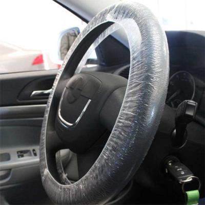 China Custom Customize High Quality Universal Disposable Wheel Cover Steering Transparent Plastic Cover for sale