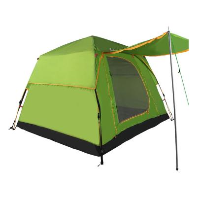 China Factory wholesale high quality portable waterproof outdoor camping extended type increasing double layer folding family green automatic tent for sale