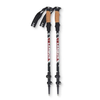 China Height REDYUT Aluminum Nordic Trekking Pole Adjustable Telescopic Ultralight Carbon Fiber Folding Walking Stick Pole for sale