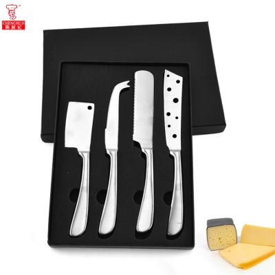 China Chenchuji stocked 4 pieces cheese knife fork tool kit the stainless steel cheese knife set for sale