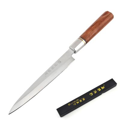 China Stocked Sashimi Fillet Fish Kitchen Knife With Rosewood Handle Yanagiba Knife Sushi Sashimi Japan Fish Knife for sale