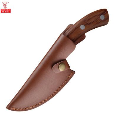 China Chef's Knife Stainless Steel Butcher Stocked Boning Knife With Solid Wood Handle Forged Kitchen Knife for sale