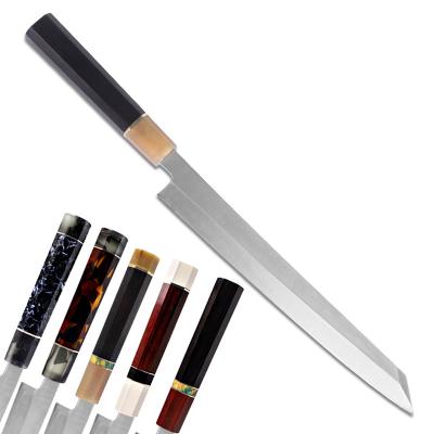 China Chen Chu Ji TV Abalone Handle 10pcs Amber Damascus VG10 Viable Chef Knife Set for sale