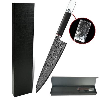 China Best Gift Viable Damascus Chen Chu Ji Steel 67 Layers Art Taste Custom Steel Vegetabal Japanese Carving Knife for sale