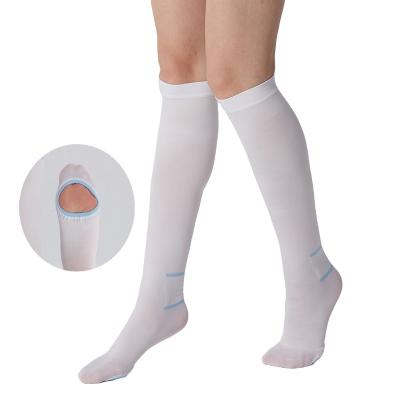 China High Quality Anti Bacterial Anti Embolism Medical Stockings Knee High Compression Stockings Unisex Health Care Socks for sale