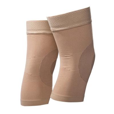 China Antibacterial Unisex High Elastic Silicone Knee Protector For Sports And Running Knee Brace Sleeves for sale