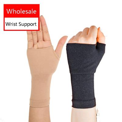 China Wholesale Breathable Adjustable Elasticity Compression Sports Wrist Support Wrist Sleeve Brace for Arthritis Wrist Sprains and Fatigue for sale