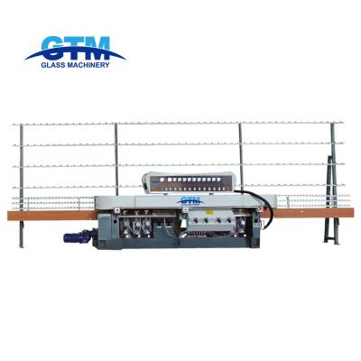 China Building Material Shops Hot Sale 11 Motors Straight Line Glass Edging Machine With Miter Angle 45 Degree for sale