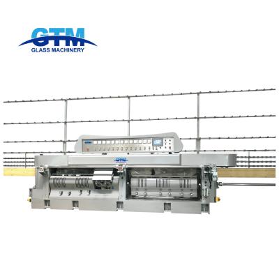 China Building Material Shops 12 Head Glass Flat Grinding Edger And Variable Beveling Machine for sale