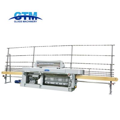 China Hotels 10 Motors Vertical 0-60 Degree Flat Glass Edger And Miter Variable Edging Chamfer Polishing Machine for sale