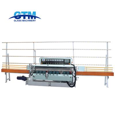 China Hotels GTM 9 Motors Glass Straight Line Washing Machine-Washing Drilling Beveling Sandblasting Edge Polishing Processing Machinery for sale