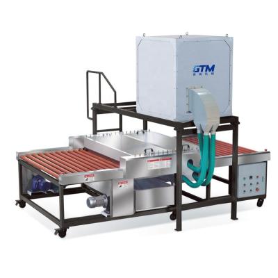 China Building Material Shops 1200mm Horizontal Glass Glass Washing And Drying Machine for sale