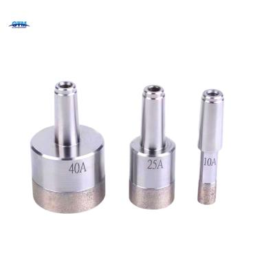 China Factory Wholesale Cost Price Taper Glass Core Drilling Straight Shank Sintered Diamond Glass Core Drills for sale