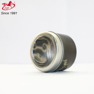 China Recyclable Small Round Tin Box / Mini Tin Jar With Window for sale