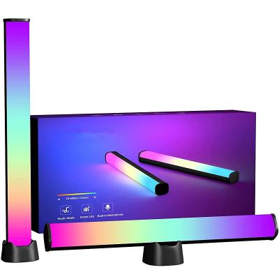 China 2021 New Tuya Control APP Music Pickup Rhythm Sensor Rhythm Stage DJ Mini Computer Ambient Light Movable Indoor Office Atmosphere Lamp for sale