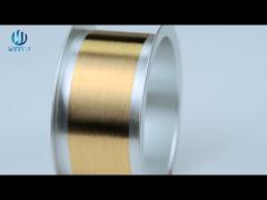 Gold plated copper alloy wire