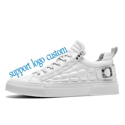 China Custom Classic Fashion Trend Skateboard Comfortable Shoes Inside Breathable PU Upper Men Skateboard Shoes for sale