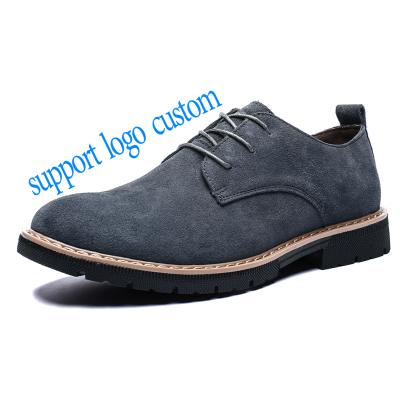 China Waterproof Custom Spring Mens Business Casual Shoes British Suede Leather Shoes for sale