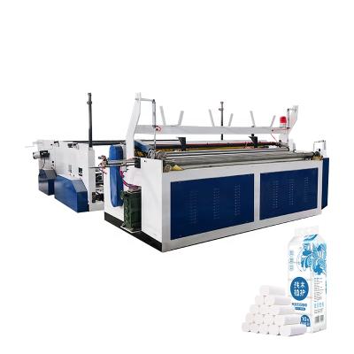 China Paper Industry 2200mm Paper Roll Cutting Making Machinery Toilet Paper Tissue Paper Rewinding Machine for sale