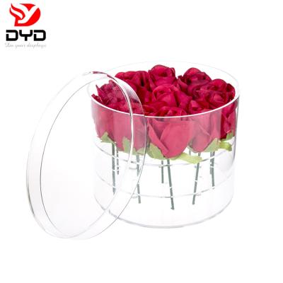 China Wholesale Eco - Friendly Wholesale Valentine 's Day Acrylic Flower Display Box Rose for sale