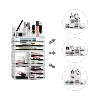 China Eco-friendly Wholesale Multifunctional Cosmetic Makeup Organizer Acrylic Cube for sale