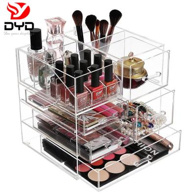 China Viable Wholesale Multifunctional Make Up Acrylic Drawer Storage Organizer Drawers for sale