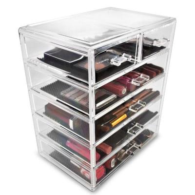 China Desktop Eco-Friendly Premium Acrylic Makeup Cosmetic Organizer for sale