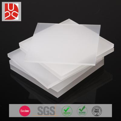 China Custom Size Eco - Friendly Semi Transparent Frosted White Acrylic Sheet for sale