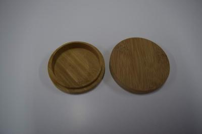 China Eco - Friendly Wooden Jar Lids , Bamboo Beech Wooden Cup Cap 92 x 12 mm for sale