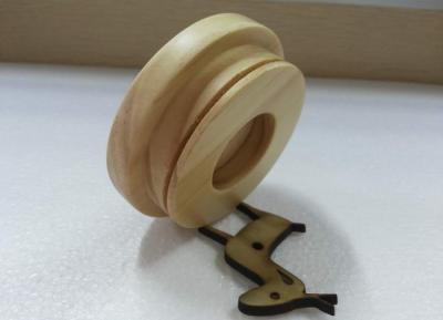 China Large MDF Solid Wooden Jar Lids Modern With Silicone Gasket 74mm x 23mm for sale