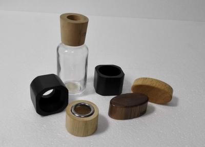 China Durable Wooden Perfume Bottle Cap Small Environmental 32mm x 29mm for sale