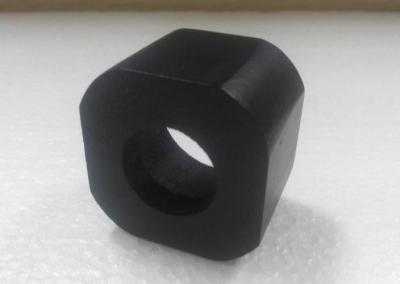 China Small Black Wooden Jar Lids , Square Wood Perfume Bottle Lid 37 x 37 x 27mm for sale