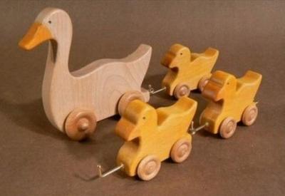 China Kids Educational Wooden Toys Cute Toddlers Duck 150 X 140 X 12 mm for sale