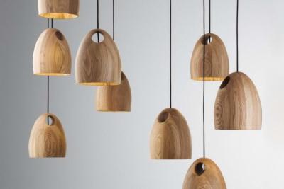 China Fasion Wooden Lighting Pendants Made In China Ash Wood 150 X 190 mm for sale