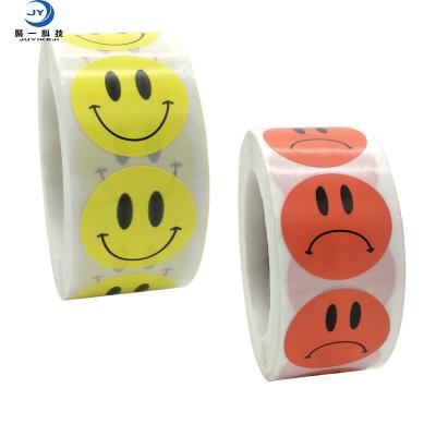 China Vinyl Manufacturers Wholesale Pop Sticker Popular Happy Smile Sticker Label for sale